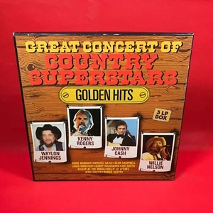 VARIOUS Great Concert Of Country Superstars 3 X vinyl LP Box Set Johnny Cash - Imagen 1 de 9