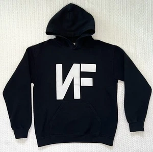 NF Sudadera con Capucha SM 19” X 23” Negra Música Real Rapero Hip Hop Nathan Feuerstein Para Hombres - Imagen 1 de 10