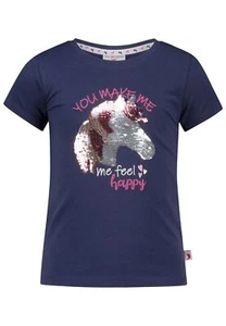 SALT AND PEPPER T-Shirt Pferdekopf Wendepailletten navy Gr.128/134 SOMMER 25 NEU - Bild 1 von 3