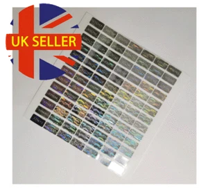 SECURITY TAMPER PROOF EVIDENT Warranty void stickers 20x10 hologram Numbered - Picture 1 of 4
