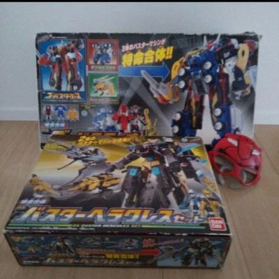 Juego de 2 Power Rangers Beast Morphers Gobusters DX Go Buster Oh Buster Hercules Foto 1 de 4