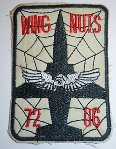 WING NUTS - Parche - USAF - Junio 1972 - US AIR FORCE - Guerra de Vietnam - 1797 - Imagen 1 de 2