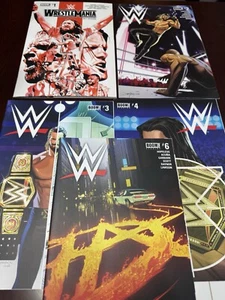 WWE #1–4, 6 Connecting Variant Lot of 5 Boom Studios NM Comic Wrestling Rare - Picture 1 of 6
