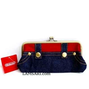 Nintendo Super Mario Fabric Kisslock Wallet Purse Mario's Pants NWT - Picture 1 of 6