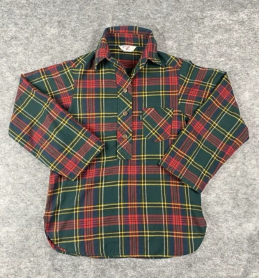 Camisa a Cuadros Levis Para Mujer De Colección Pequeña Roja Verde Grande E Rara Hecha en EE. UU. Foto 1 de 4