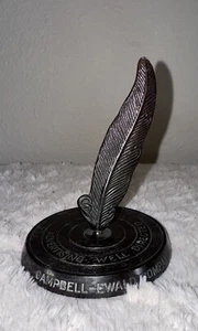 Vtg CAMPBELL EWALD ADVERTISING CO Paperweight Feather Advertising Done Well Nice - Picture 1 of 5