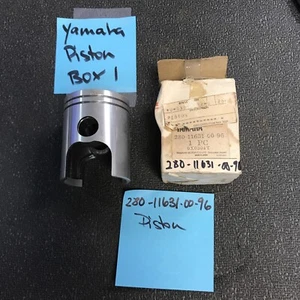NOS OEM Yamaha Piston STD 1972 DS7 280-11631-00-96 OLD STOCK - Picture 1 of 10