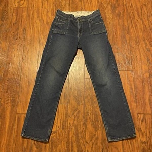 Riders By Lee Womens Jeans Size 12 Blue Elastic Waist No Gap Dark Wash Straight - Picture 1 of 15