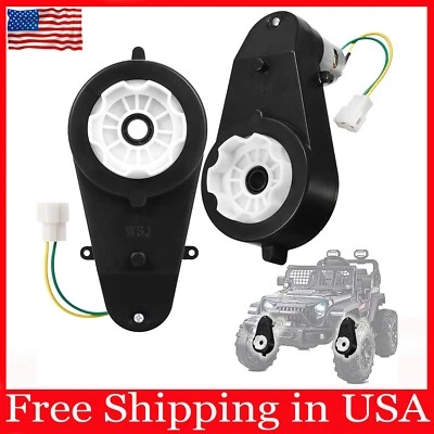 2Pcs 24V 40000RPM Kids Ride On Car Gearbox Motor Power Wheels Upgrade - Image 1 of 4