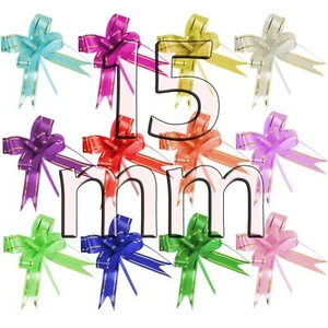 15mm Frilled Edge Butterfly Pull Bows - Picture 1 of 8