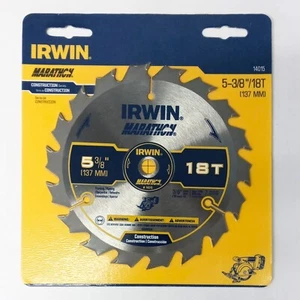 Irwin Marathon 14015 5-3/8" x 18T Framing / Ripping Cordless Circular Saw Blade - Picture 1 of 2