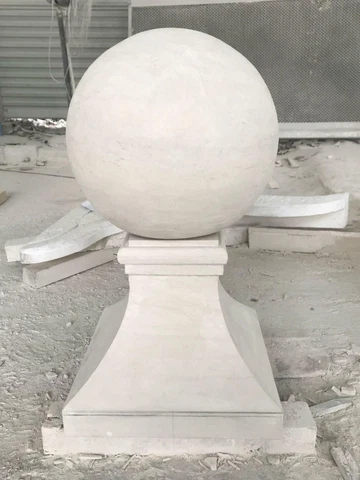CUSTOM STATELY LIMESTONE ARCHITECTURAL SPHERES - DR3 Cover