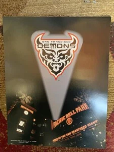 2001 San Francisco Demons XFL Attitude SF Chronicle LA Extreme Game Poster Foto - Bild 1 von 2