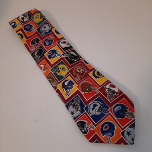 Surrey Colorful NFL Football Neck Tie 57" Long 4" Wide Made in USA 