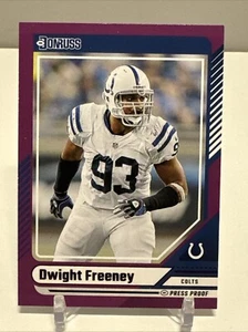 2024 Panini Donruss Dwight Freeney Purple Press Proof #87 - Picture 1 of 2