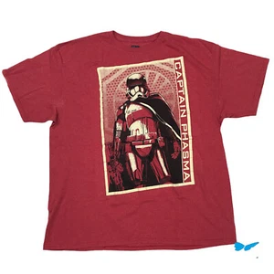 2XL Star Wars Captain Phasma Red Art T-shirt Cotton Polyester - Picture 1 of 6