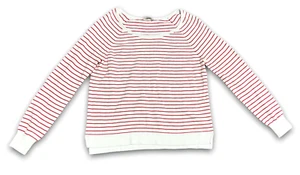 Feel The Piece Blouse Top Women's Size XS / S Red White Stripped Long Sleeve - Picture 1 of 11