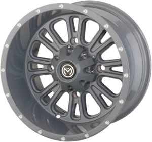 Moose Utility Matte Gray 14x8 399X ATV/UTV Wheel 4/110, 4+4 Offset 0230-1124 - Bild 1 von 1