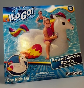 Bestway H2OGO! Flotador de piscina Fantasy Unicorn para niños 61 pulgadas x 47 pulgadas NUEVO - Imagen 1 de 4