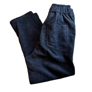 Pantalones de pana HYFVE para mujer azules cintura elástica alta talla M - Imagen 1 de 8