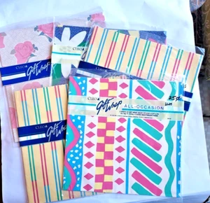 Vintage Cleo Geschenkpapier Geschenkpapier alle Anlässe mehrere Designs 5 Pkgs - Bild 1 von 11