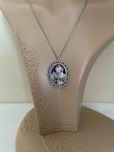 Stephen Kings IT Pennywise 2017 silver necklace rockabilly vintage clown horror - Bild 1 von 3