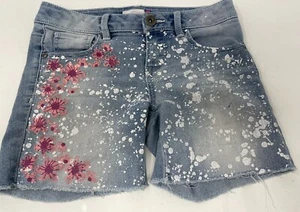 Girls So Brand Denim Shorts Size 8 Stretchy Flaw - Picture 1 of 3