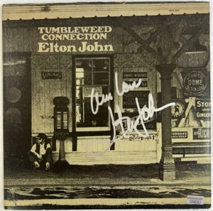 Sir Elton Hercules John Authentic Signed Autographed LP Record ADC COA - Picture 1 of 10