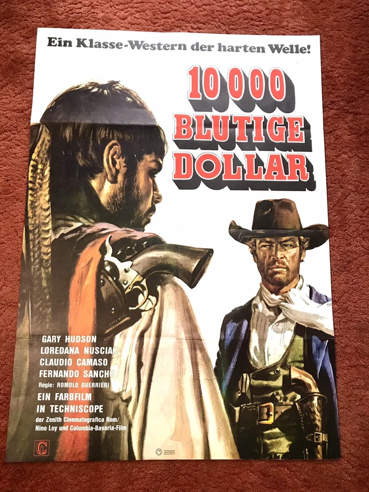 10.000 blutige Dollar Kinoplakat Poster A1, Western, Gary Hudson - Bild 1 von 1