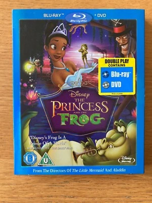 THE PRINCESS AND THE FROG Disney blu ray + dvd animation cartoon with slipcover - Image 1 of 4