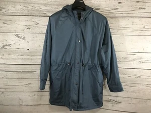 Banana Republic Womens Blue Water Wind Resistant Hooded Parka Jacket Medium NWT - Picture 1 of 11
