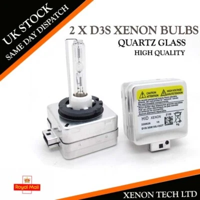 2 X NEW Universal Xenon Bulb HID D3 D3R D3S 35W 6000K OEM FACTORY REPLACEMENT - Image 1 of 2