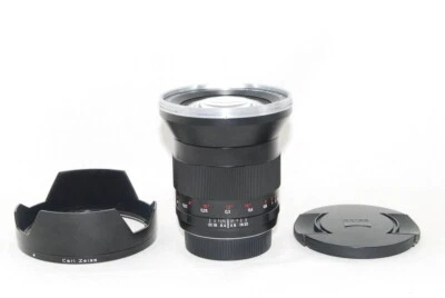Carl Zeiss Distagon T* 21mm F2.8 ZE Canon EF mount w/Hood From Japan -Near Mint- - Image 1 of 4