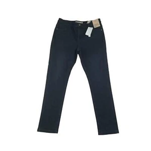 M&S trouser 11-12 years navy denim skinny leg and adjustable waist - Picture 1 of 10