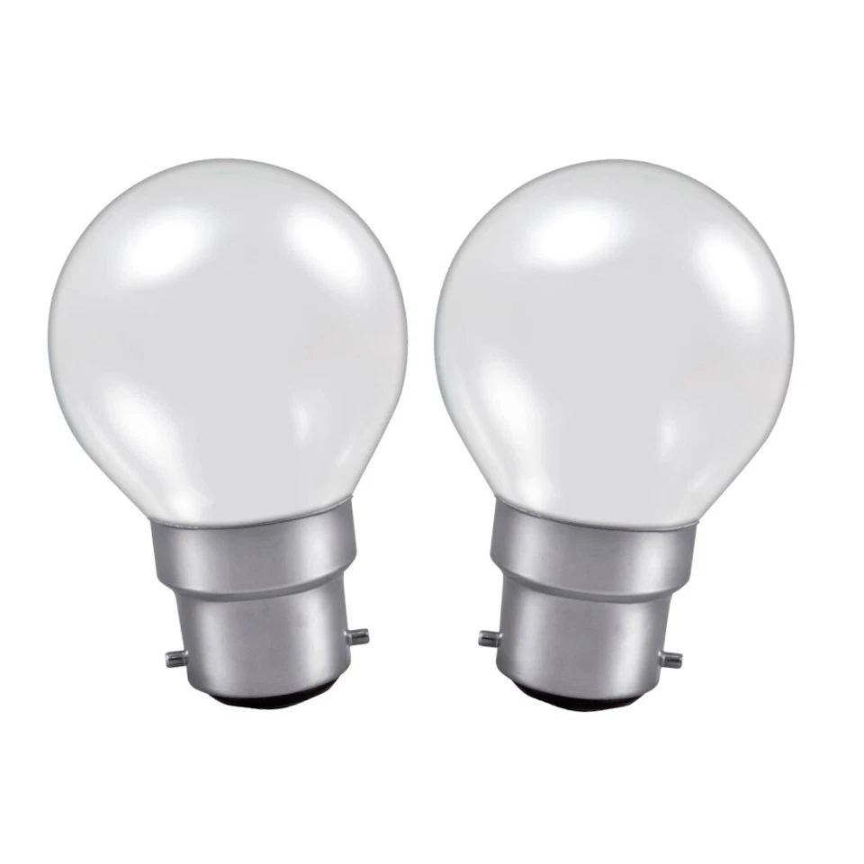 Philips 60W 240V BC/B22 Softone Opal Round Twin Pack - Image 1 of 1