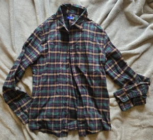 NWOT - Apt 9 - Long Sleeve - Blue - Plaid - Size M - Button Up - Picture 1 of 4