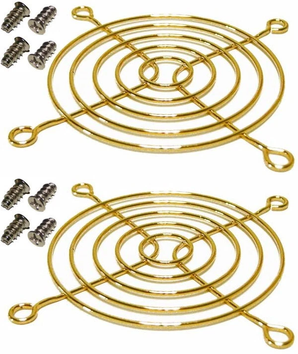 2pack 80mm/3"inch/8cm Metal Wire Box/Case Fan Grill/Finger Guard/Protector/Cover - Image 1 of 1