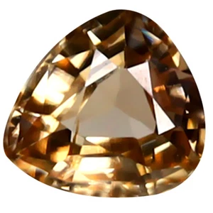 1.06 ct Exquisite Pear Cut (6 x 6 mm) (Un-Heated) Honey Brown Zircon Gemstone - Picture 1 of 1