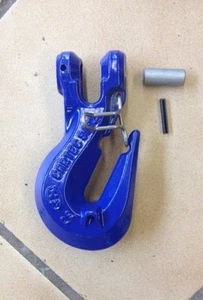 9/32 CLEVLOK CRADLE GRAB HOOK G100 W/ LOCK LATCH LOGGING CRANE LIFTING TOW SLING - Picture 1 of 2