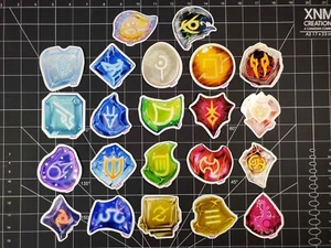 Final Fantasy 14 Soul Crystal Stickers | Complete Set of 22 Glossy Vinyl Decals - Picture 1 of 7