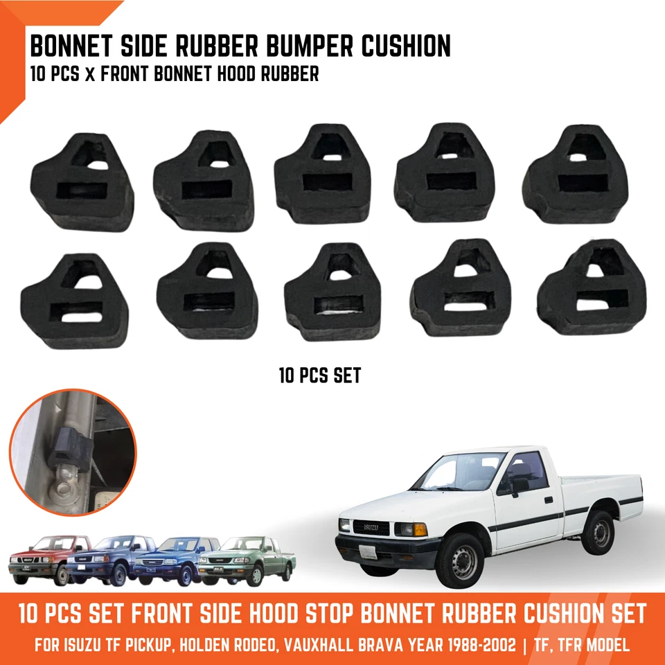 10x Capó delantero de goma para camioneta Isuzu TF Chevrolet LUV 88-02 Foto 1 de 4