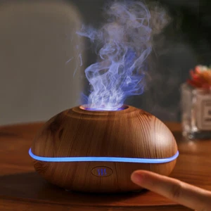 Aromatherapy Diffuser Night Light Aroma Essential Oil Ultrasonic Air Humidifier - Picture 1 of 17