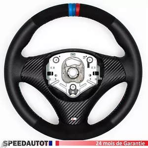 Volant Alcantara Cuir BMW M-POWER E90 E91 E82 E84 E87 Echange standard - Imagen 1 de 6