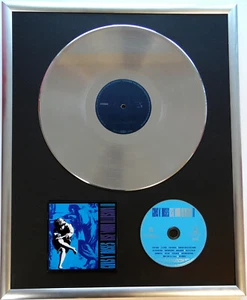 Gun's N Roses Use your 2 gerahmte CD Cover+12" Vinyl goldene/platin Schallplatte - Bild 1 von 1