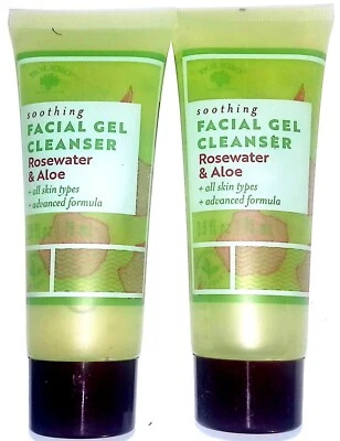 Soothing Facial Gel Cleanser Rosewater & Aloe 2.5 fl oz 75 ml (Set of 2 Pack) - Image 1 of 2