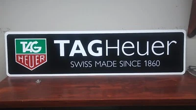 Letrero de aluminio con logotipo de TAG Heuer 6" x 24" Foto 1 de 4