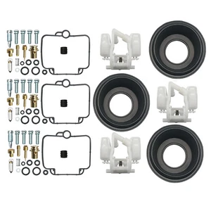3 pcs Fit Mikuni BST36 Triumph Daytona 900 Carb Diaphragm Carburetor Repair Kit - Picture 1 of 6