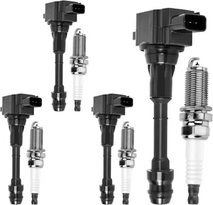 UF350 Ignition Coils Pack & 5018 Iridium Spark Plugs 2.5L Compatible with...  - Foto 1 di 8
