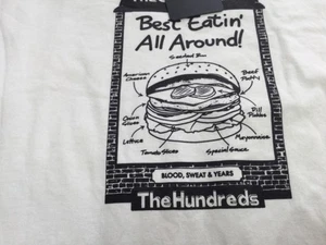 Men’s The Hundreds Printed T-Shirt -US XL fading blood sweat years burger - Picture 1 of 8
