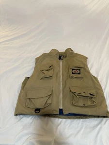 Vintage Stearns Anglers Vest Large 44-46 Made in USA Fishing Life Jacket 165 - Picture 1 of 6